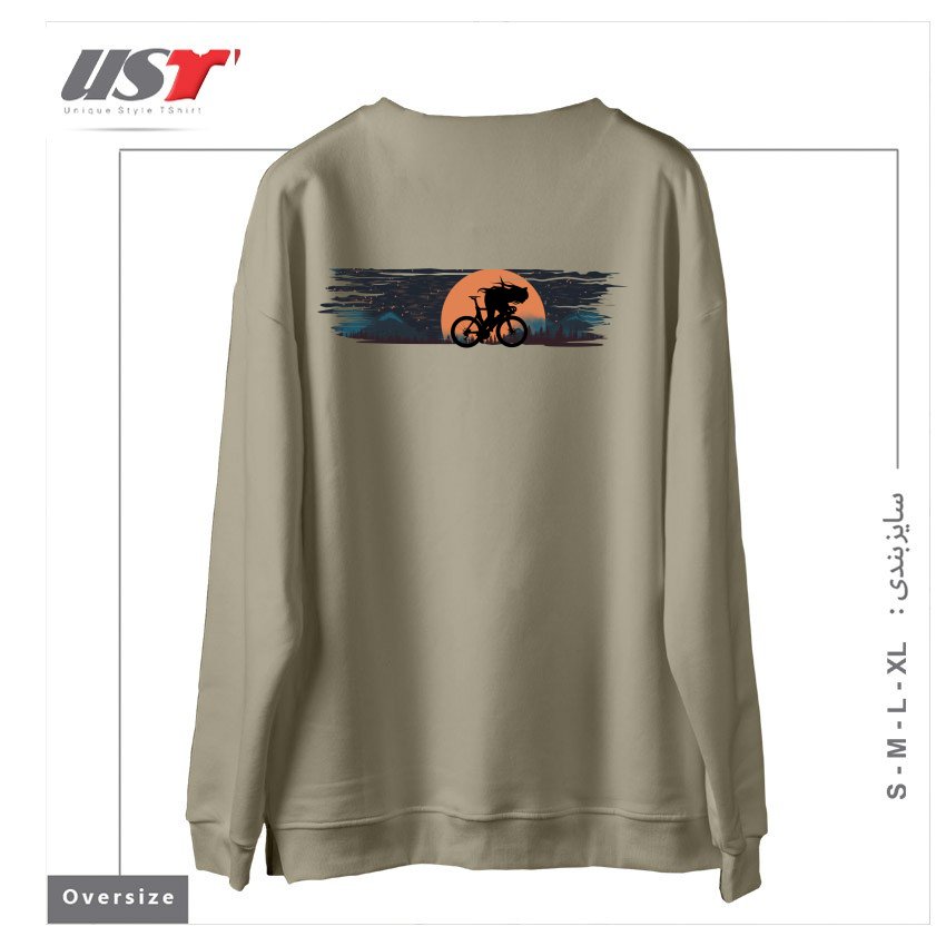 طرح ANIME BIKE PUNK GIRLS سوییشرت اورسایزرنگ نخودی