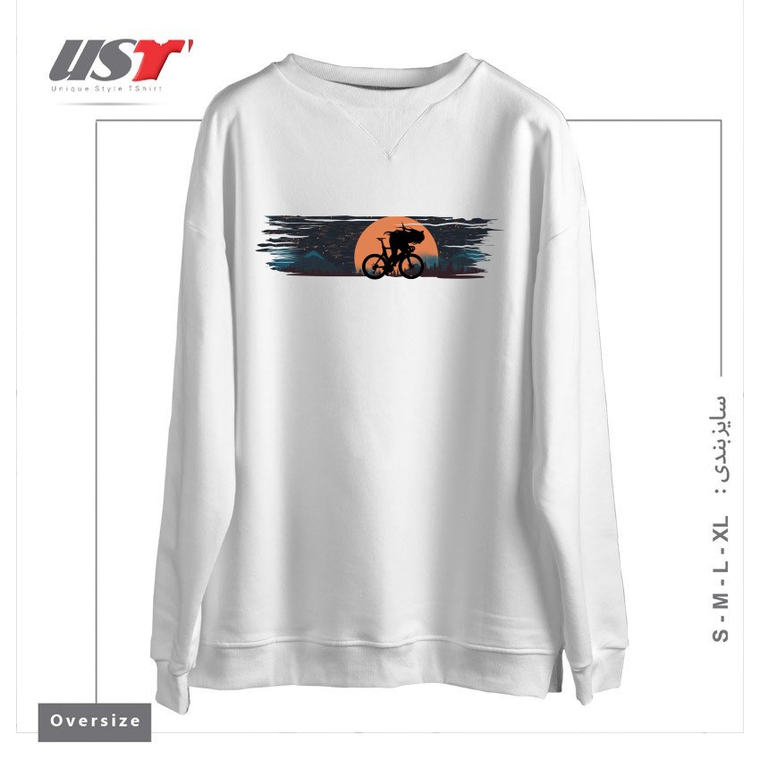 سوییشرت اورسایز طرح ANIME BIKE PUNK GIRLS