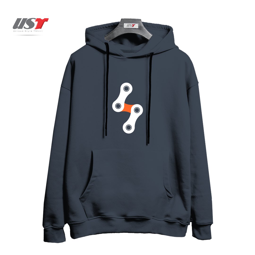 طرح BIKE BOLT - ORANGE هودی اورسایزرنگ دودی