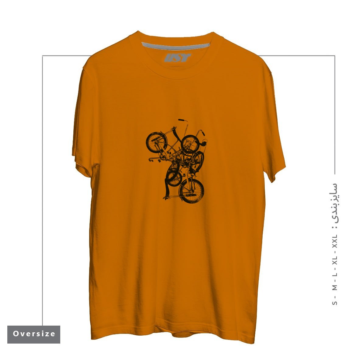 تیشرت اورسایز طرح BIKE CHAOS  ON SALE!