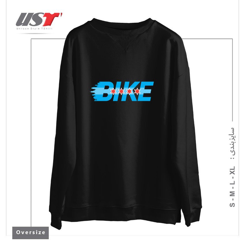 سوییشرت اورسایز طرح BIKE CHICAGO