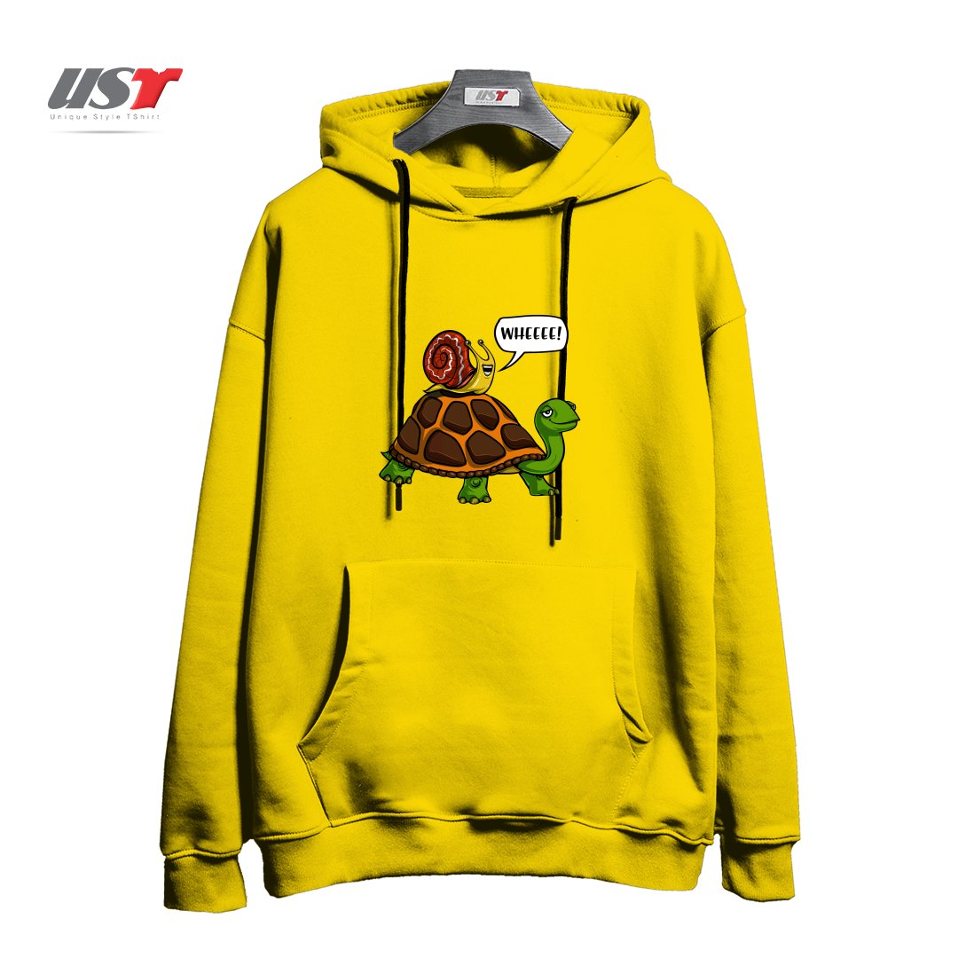 هودی اورسایز طرح SNAIL RIDING TURTLE