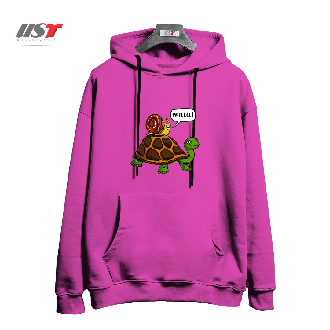 هودی اورسایز طرح SNAIL RIDING TURTLE