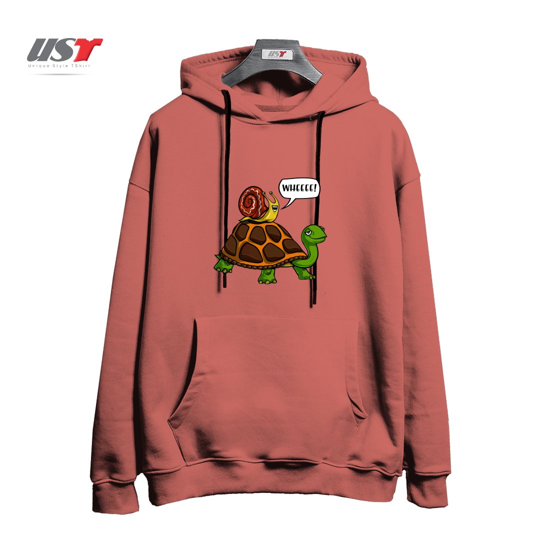 هودی اورسایز طرح SNAIL RIDING TURTLE
