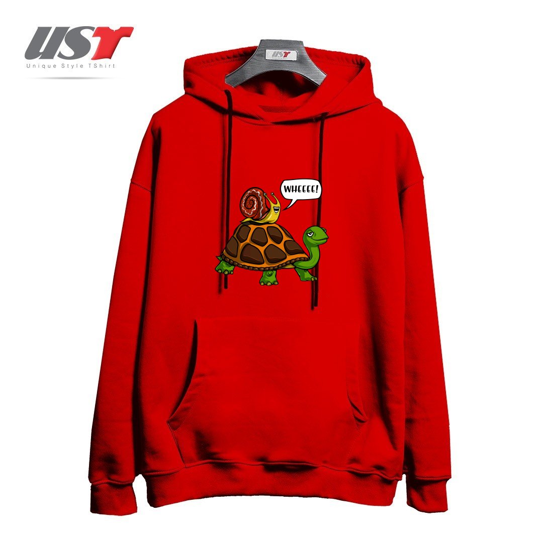 هودی اورسایز طرح SNAIL RIDING TURTLE
