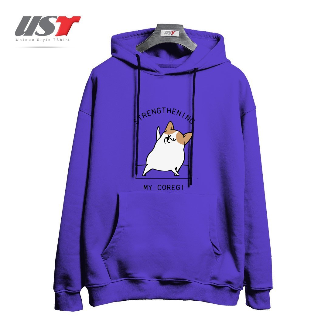 هودی اورسایز طرح STRENGTHENING MY COREGI