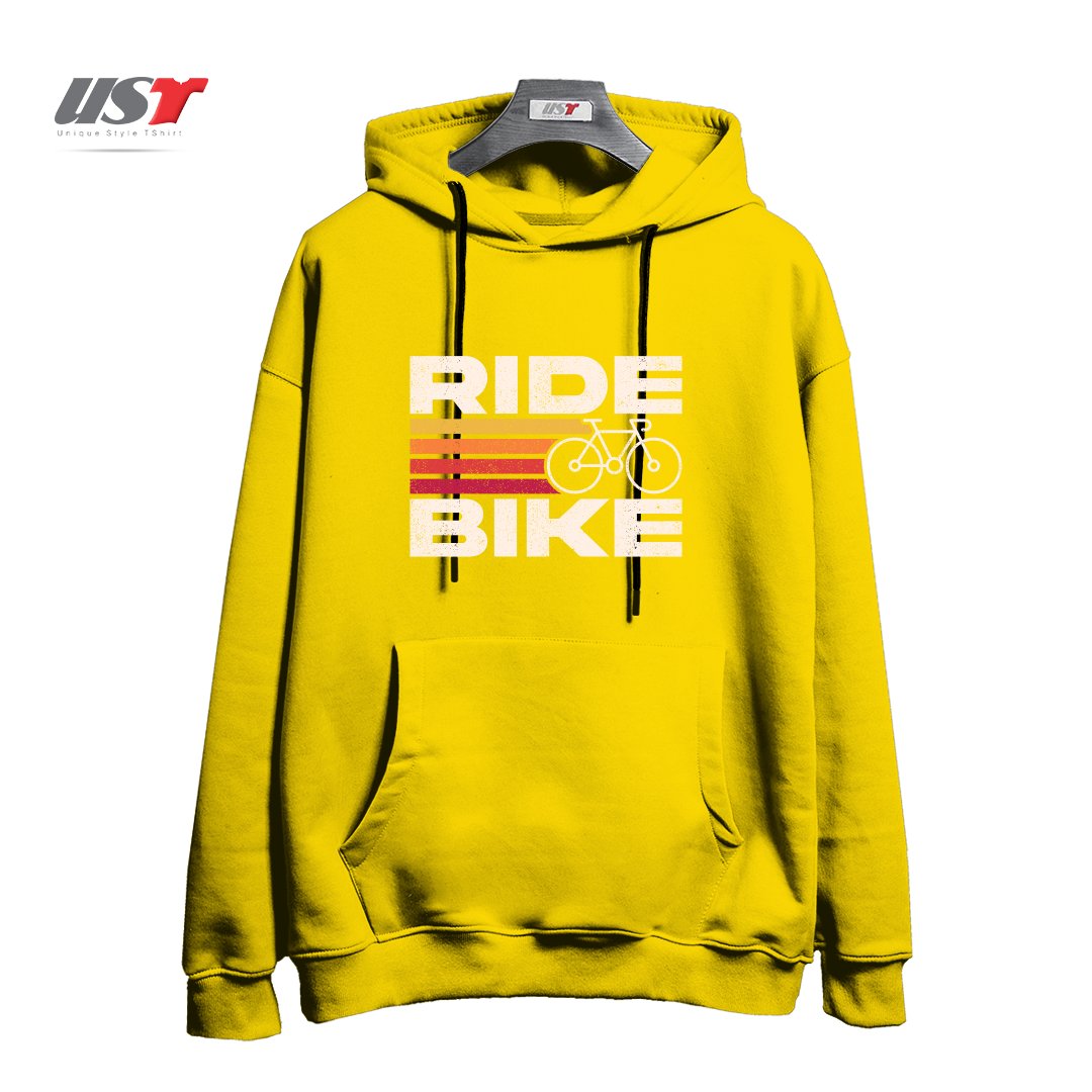هودی اورسایز طرح RIDE BIKE