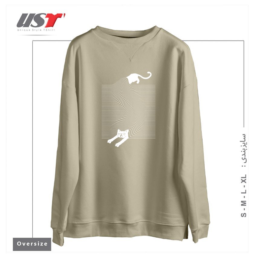 سوییشرت اورسایز طرح STRETCH