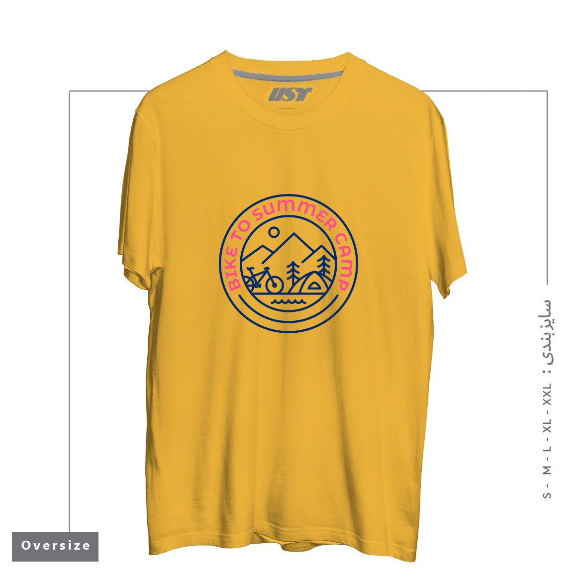 تیشرت اورسایز طرح BIKE TO SUMMER CAMP