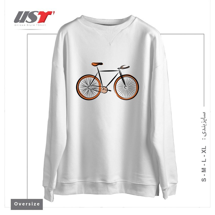 سوییشرت اورسایز طرح BIKE