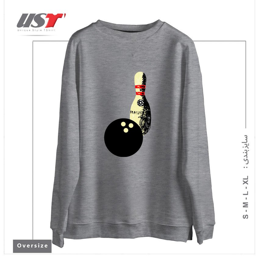سوییشرت اورسایز طرح BOWLING