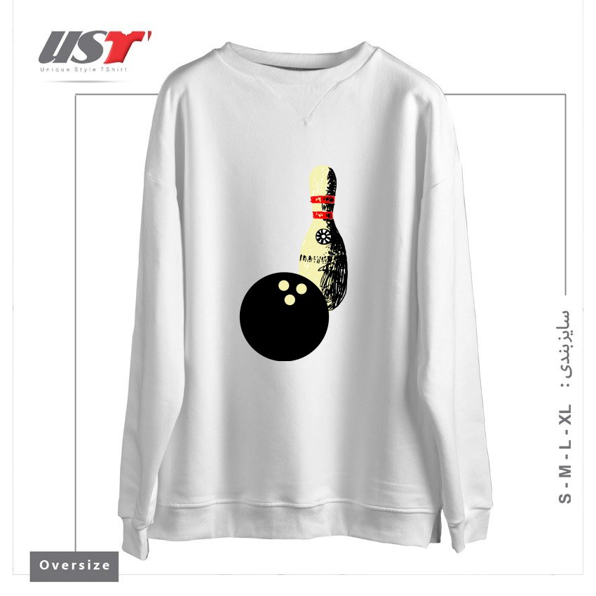 سوییشرت اورسایز طرح BOWLING