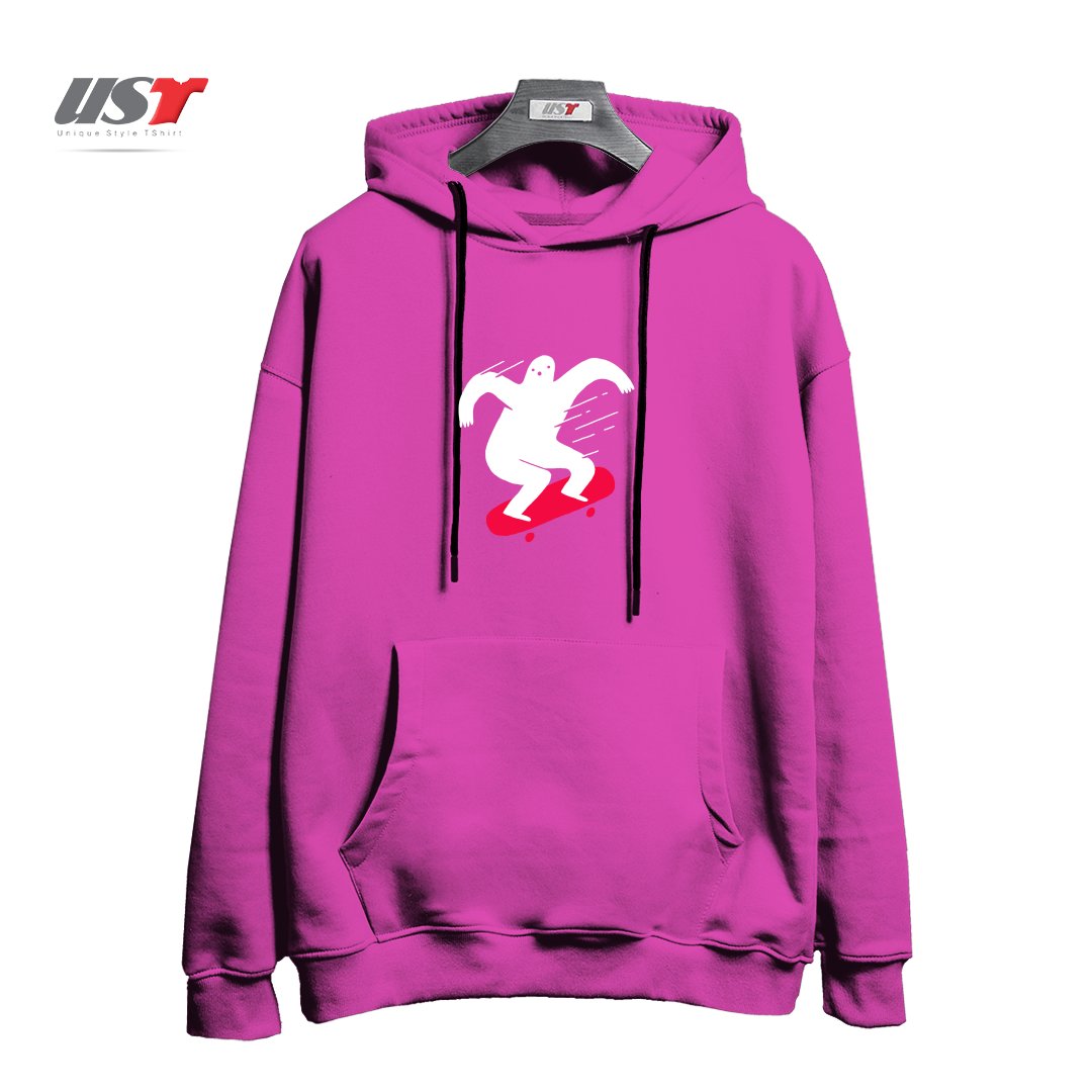 طرح GHOST RIDIN' هودی اورسایزرنگ صورتی