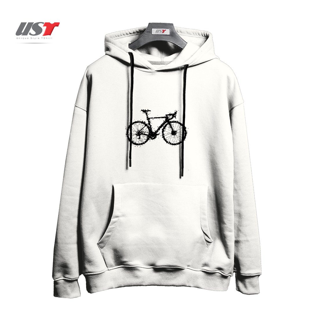 هودی اورسایز طرح GLITCHY BIKE