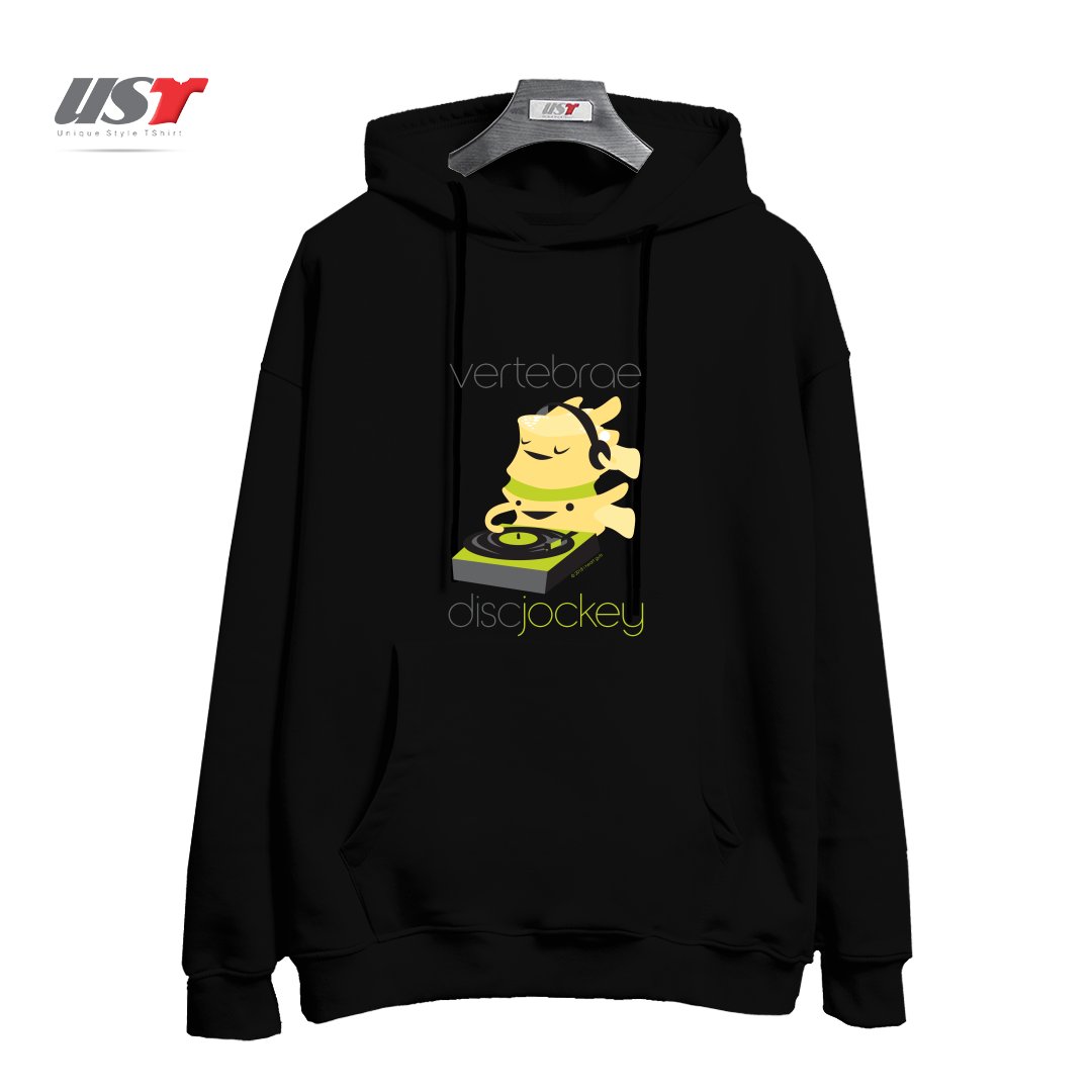 هودی اورسایز طرح VERTEBRAE - DISC JOCKEY