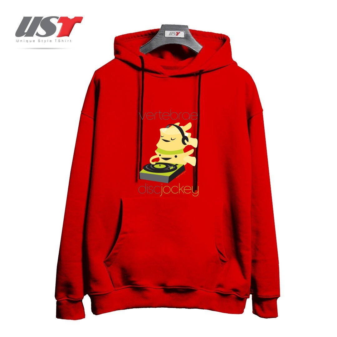 هودی اورسایز طرح VERTEBRAE - DISC JOCKEY