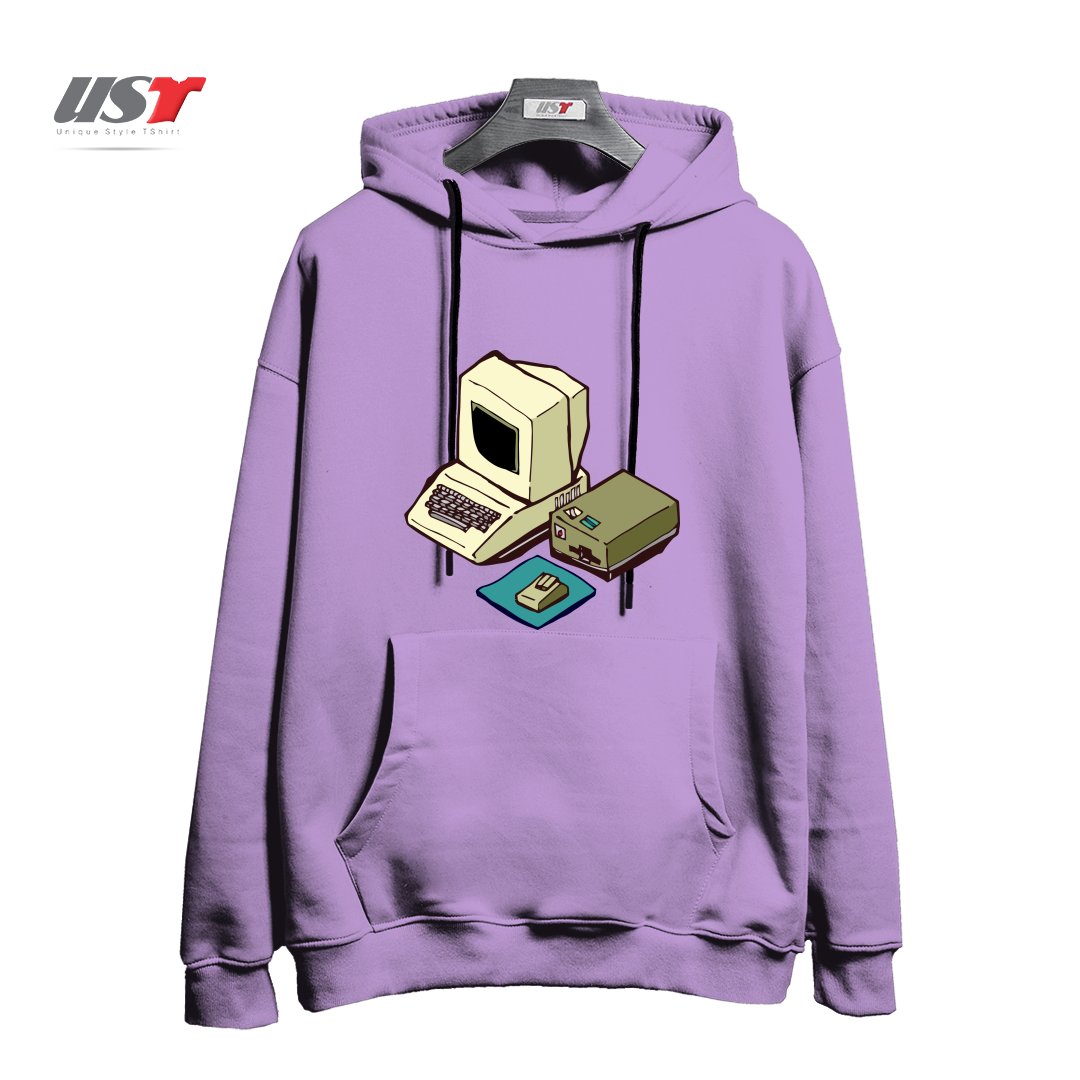 طرح 1980'S COMPUTER هودی اورسایزرنگ یاسی