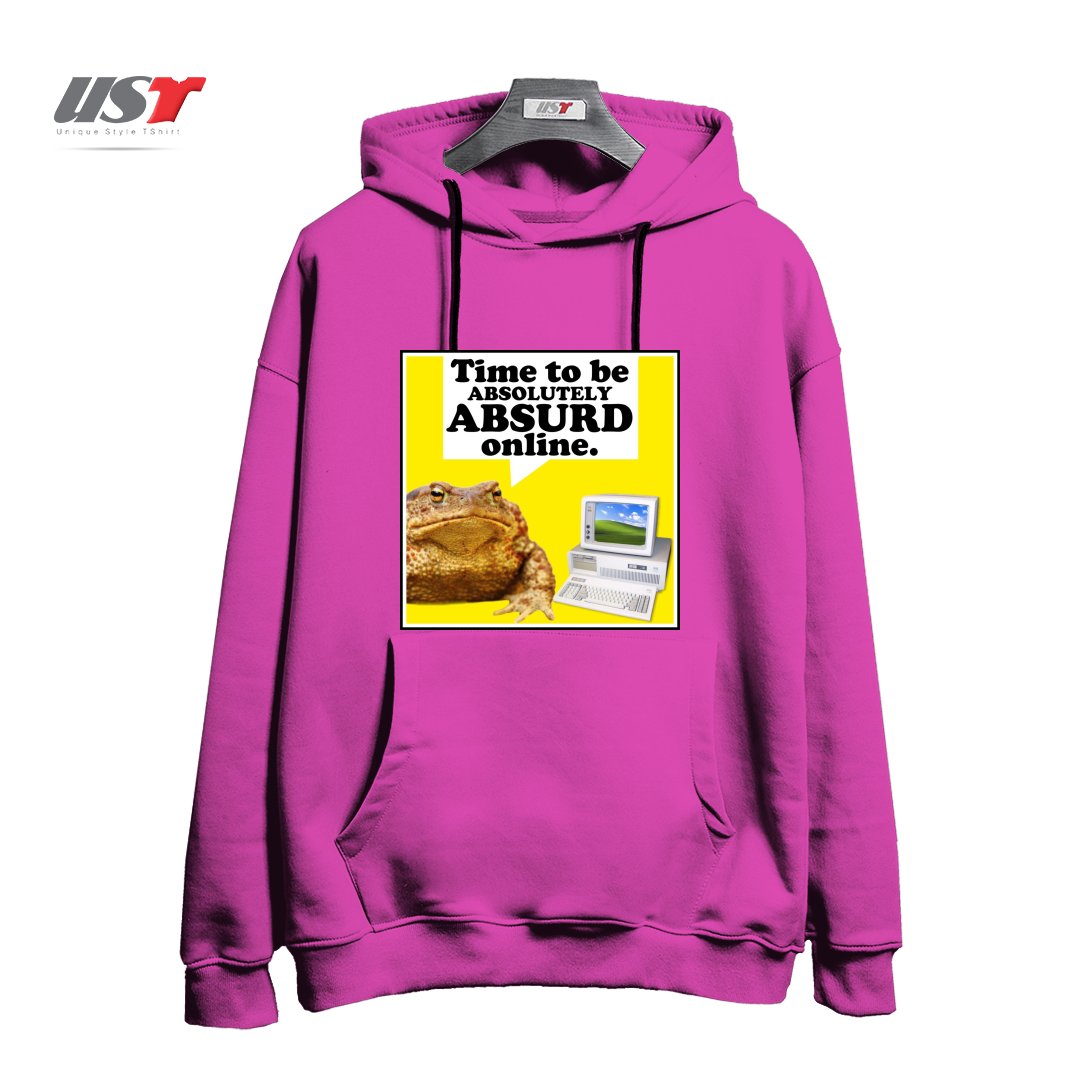 هودی اورسایز طرح ABSURD ONLINE