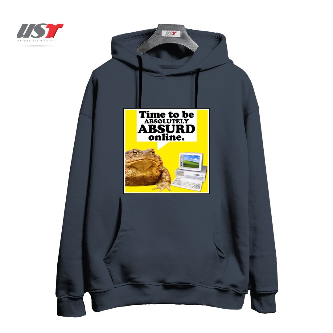 طرح ABSURD ONLINE هودی اورسایزرنگ دودی