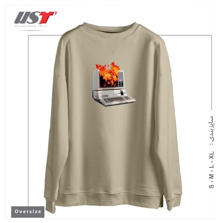 سوییشرت اورسایز طرح ESCAPY
