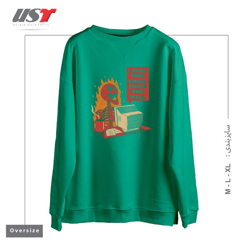 سوییشرت اورسایز طرح YOU GOT MAIL