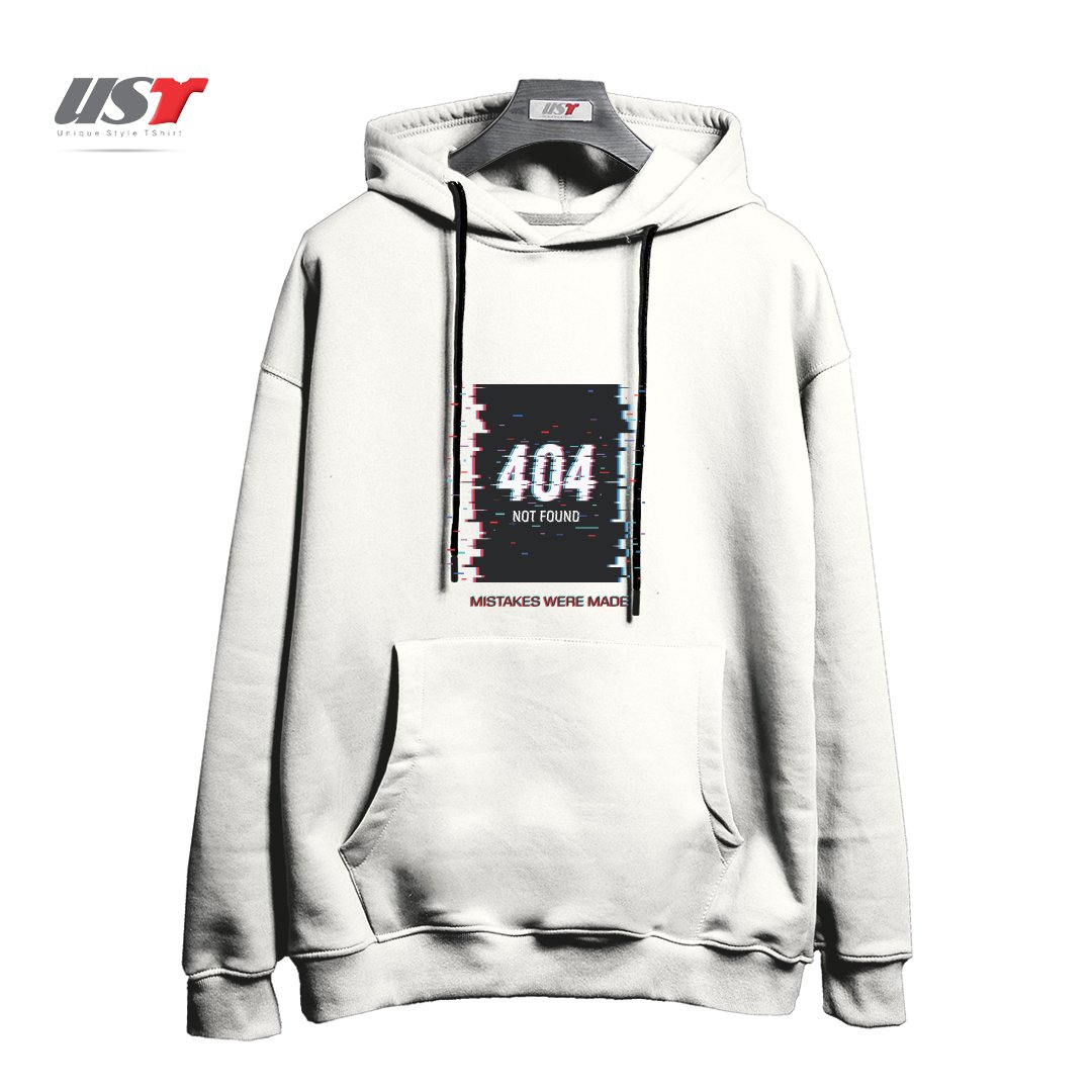 طرح MISTAKES WERE MADE - MINIMAL - PSYCHEDELIC - GLITCH هودی اورسایزرنگ سفید