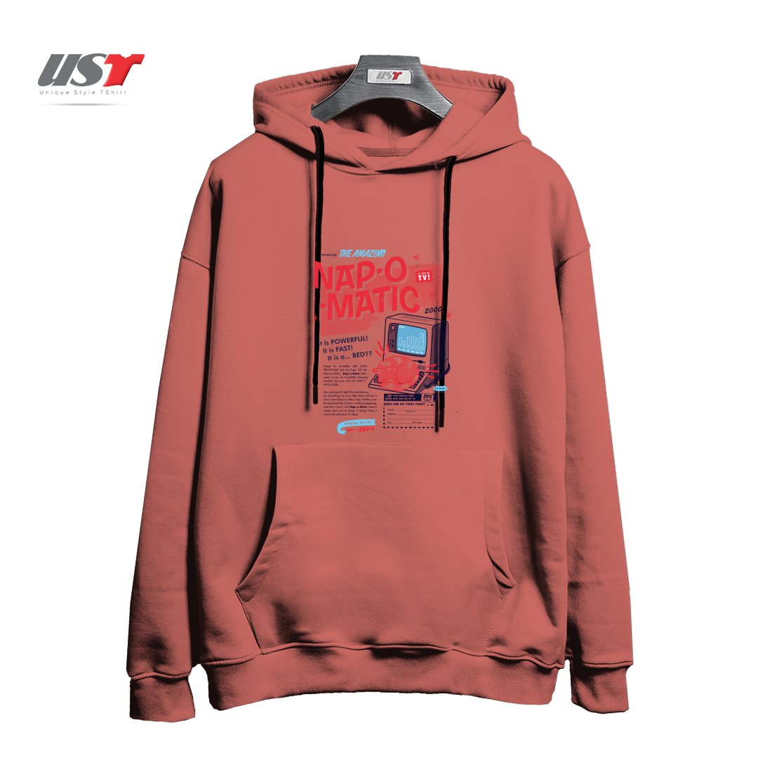 طرح NAP-O-MATIC هودی اورسایزرنگ آجری