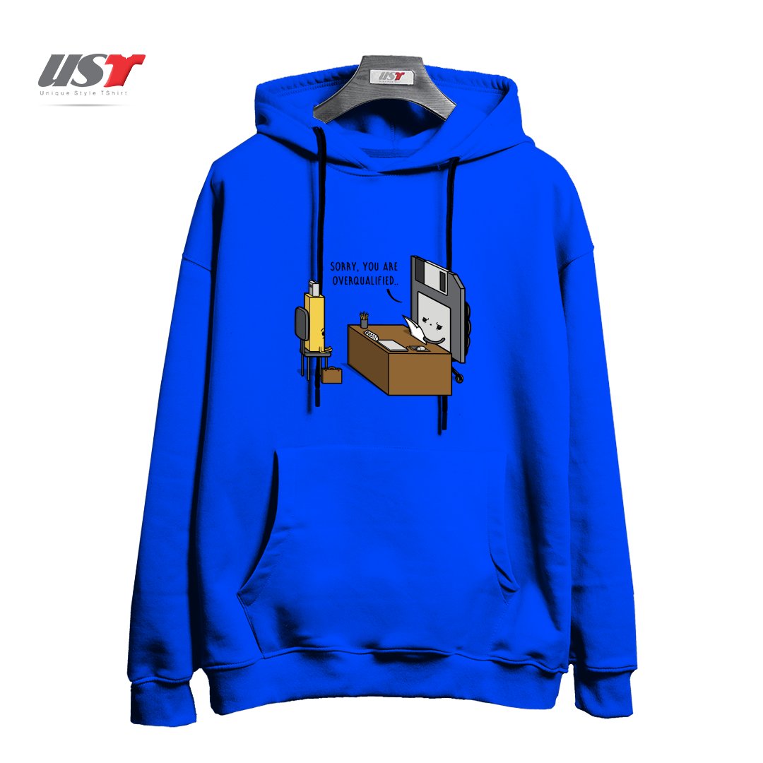 هودی اورسایز طرح OVERQUALIFIED!