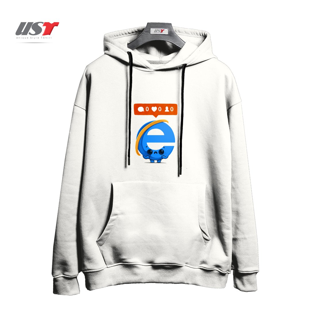 طرح THEY SAY I'M SLOW هودی اورسایزرنگ سفید