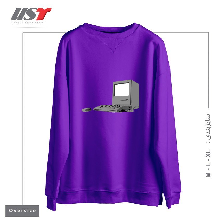 سوییشرت اورسایز طرح WHERE IT ALL BEGAN