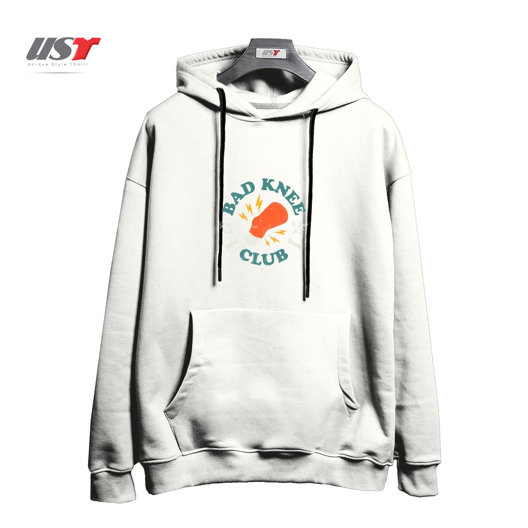 هودی اورسایز طرح BAD KNEE CLUB