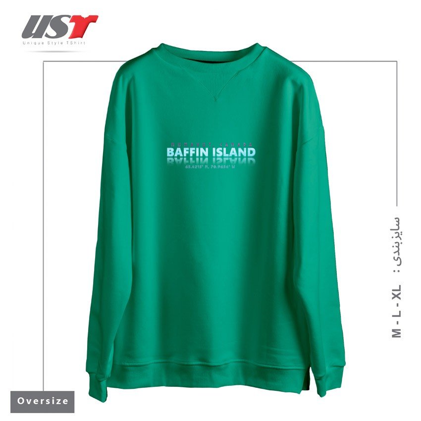 سوییشرت اورسایز طرح BAFFIN ISLAND