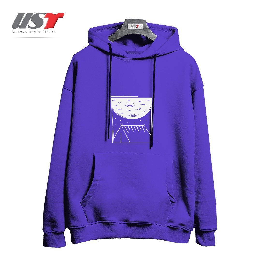 هودی اورسایز طرح CAMPING MOON