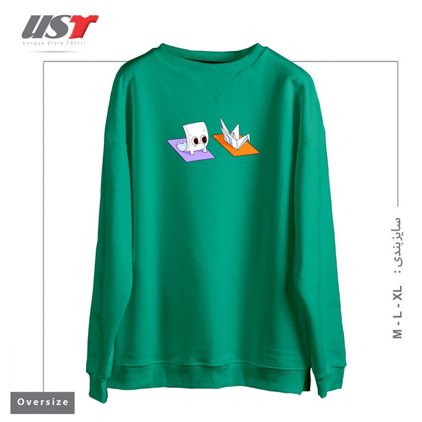 سوییشرت اورسایز طرح YOGA CLASS