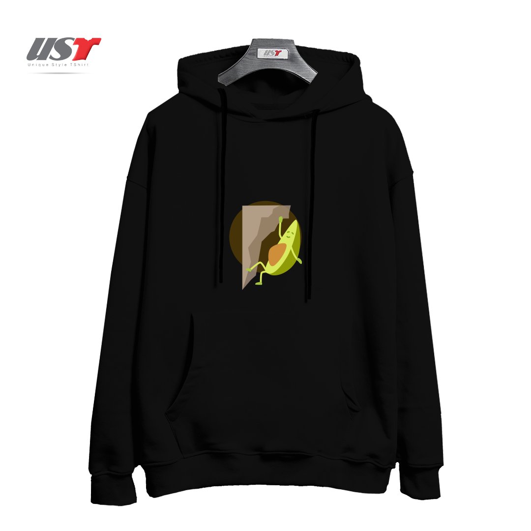 هودی اورسایز طرح CLIMBING AVOCADO