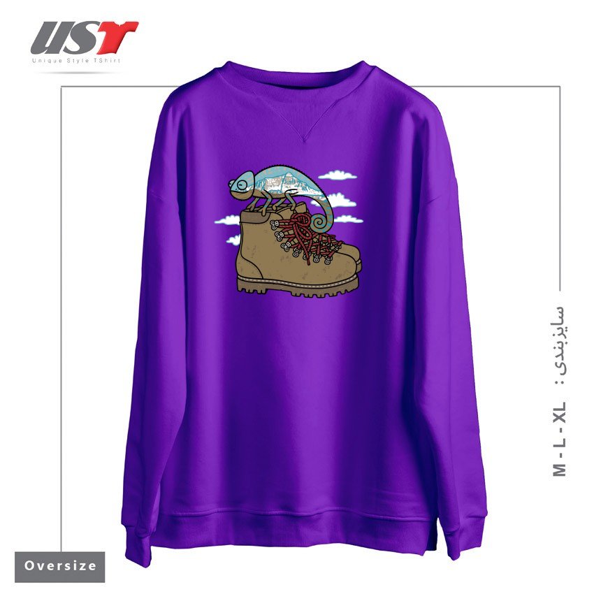 سوییشرت اورسایز طرح CLIMBING