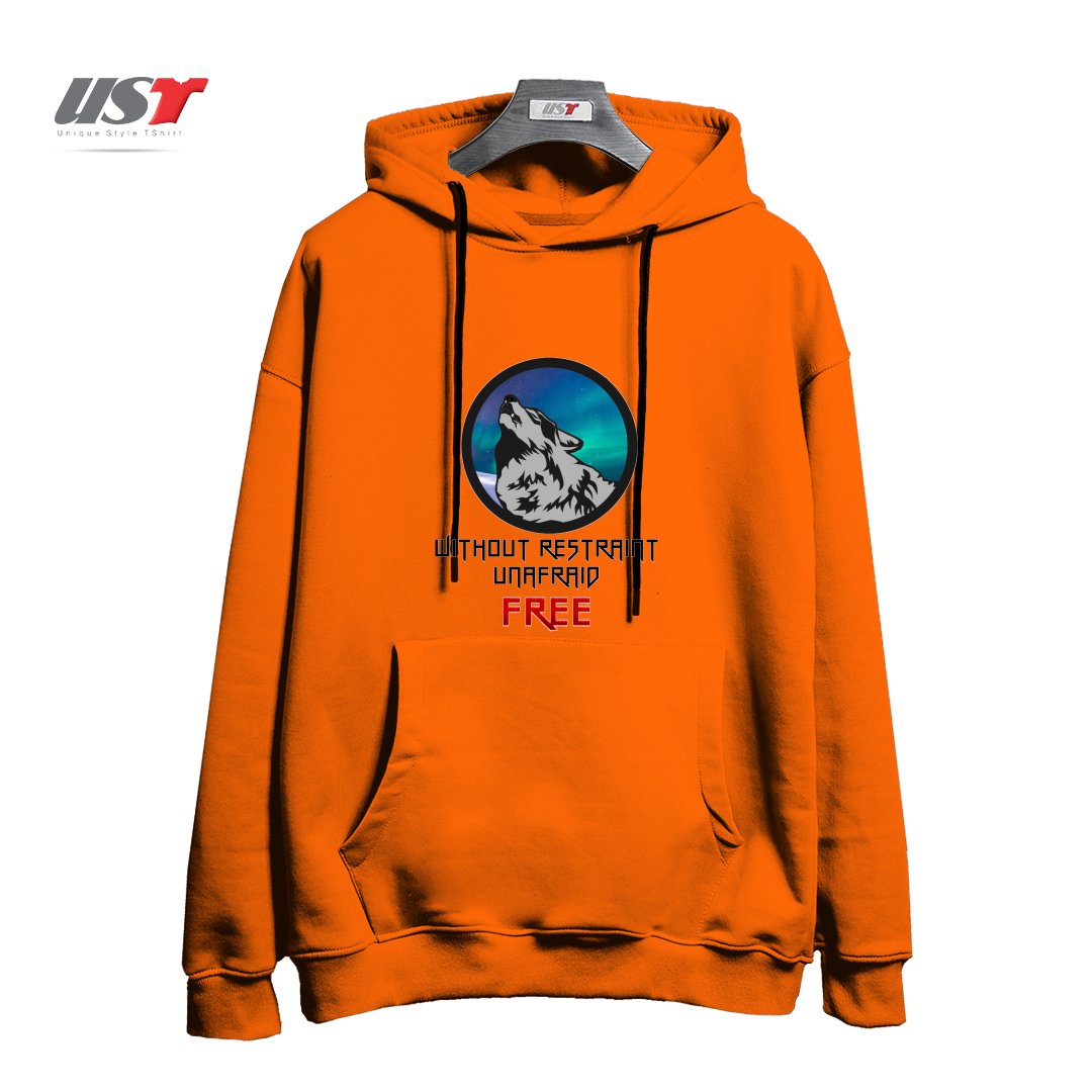 طرح FREE هودی اورسایزرنگ نارنجی