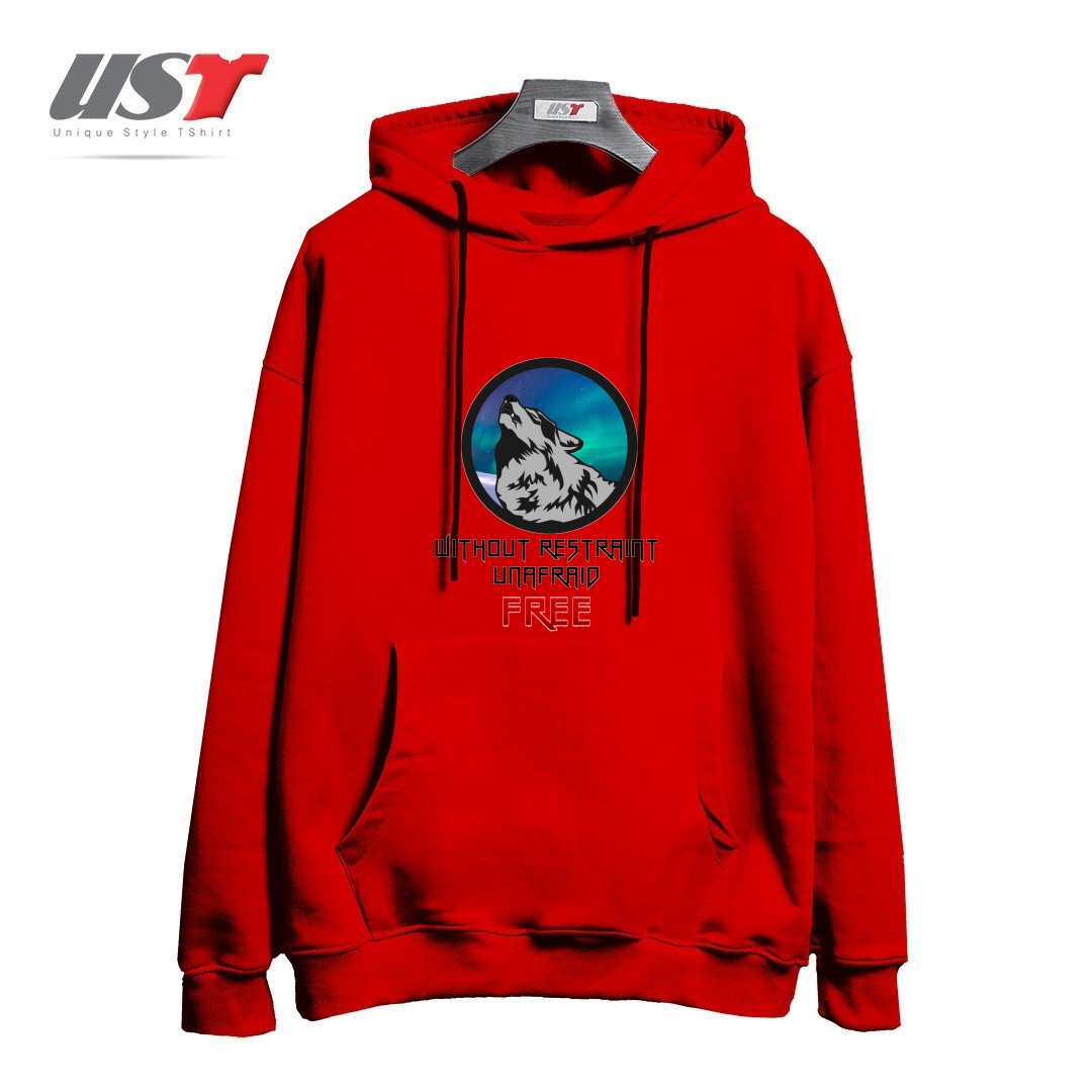 طرح FREE هودی اورسایزرنگ قرمز