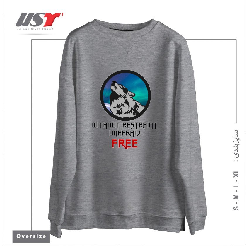 سوییشرت اورسایز طرح FREE