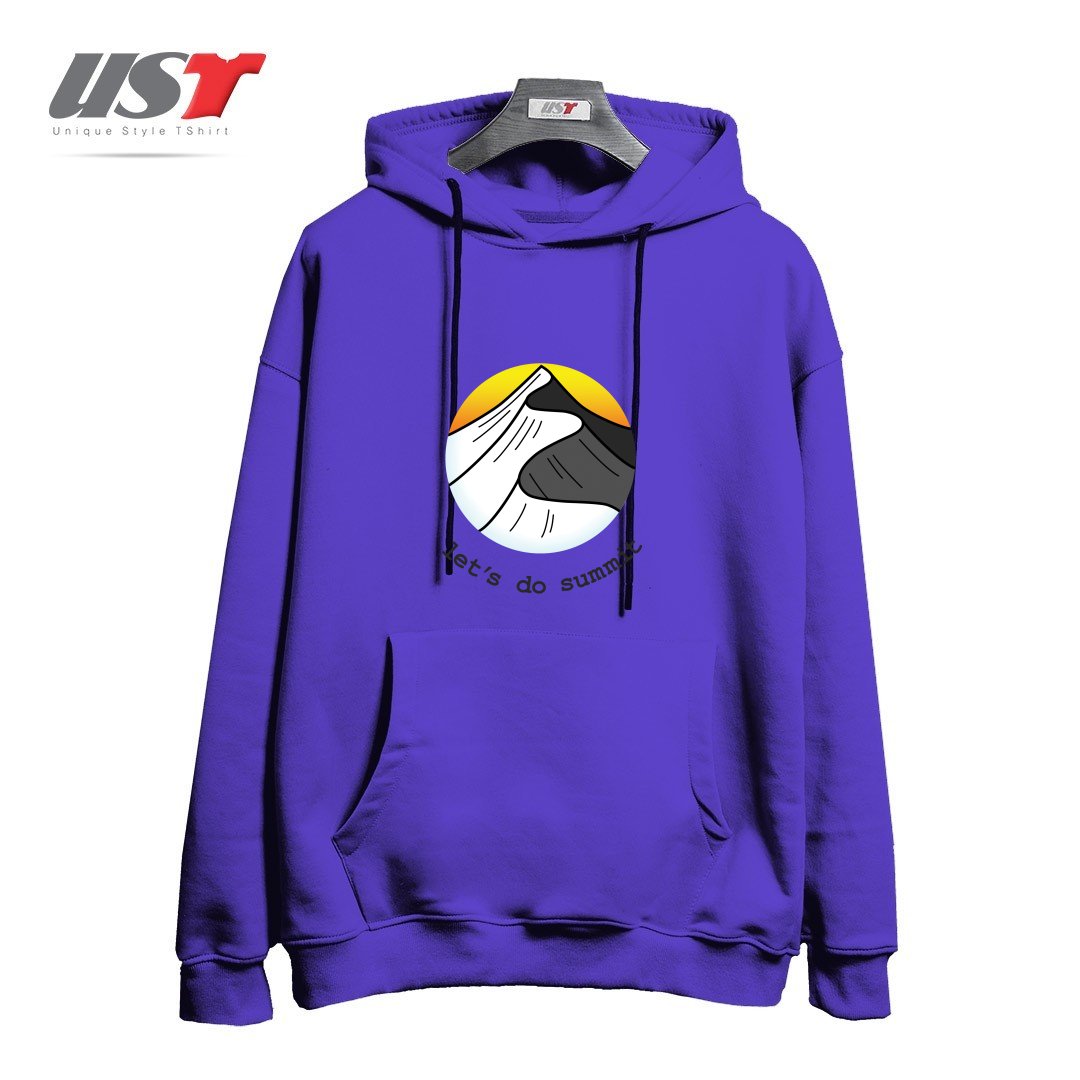 طرح LET'S DO SUMMIT (ON LIGHT) هودی اورسایزرنگ بنفش