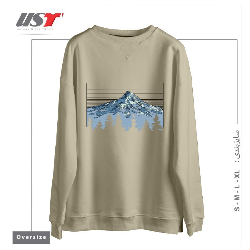 سوییشرت اورسایز طرح MY HOOD