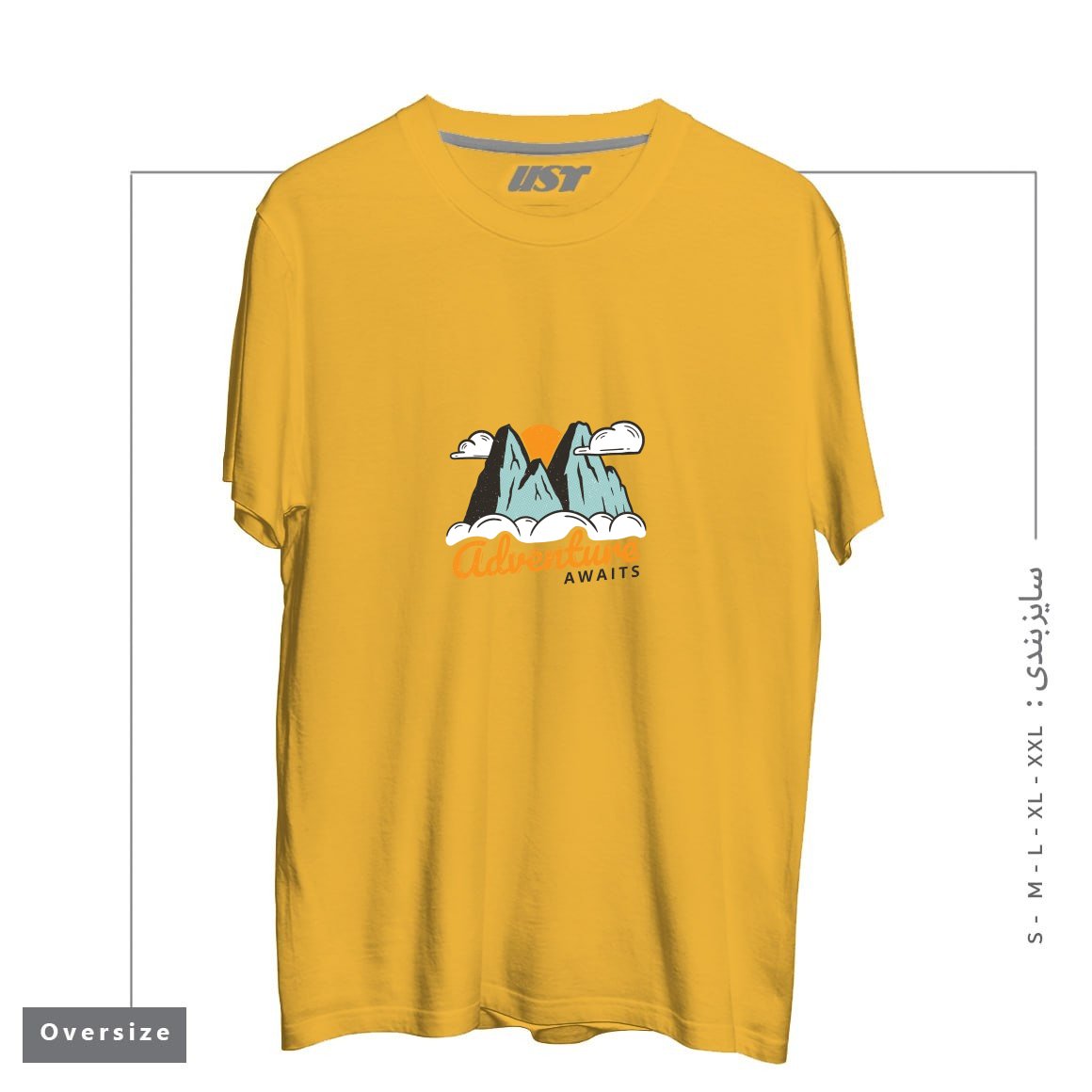 تیشرت اورسایز طرح NATURE - ADVENTURE AWAITS