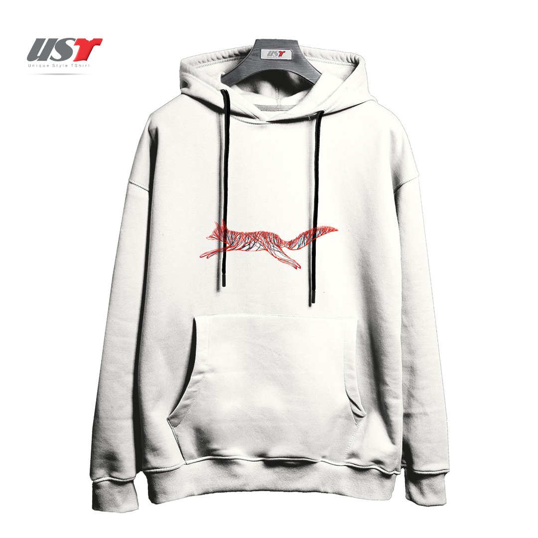 هودی اورسایز طرح FOREST FOX