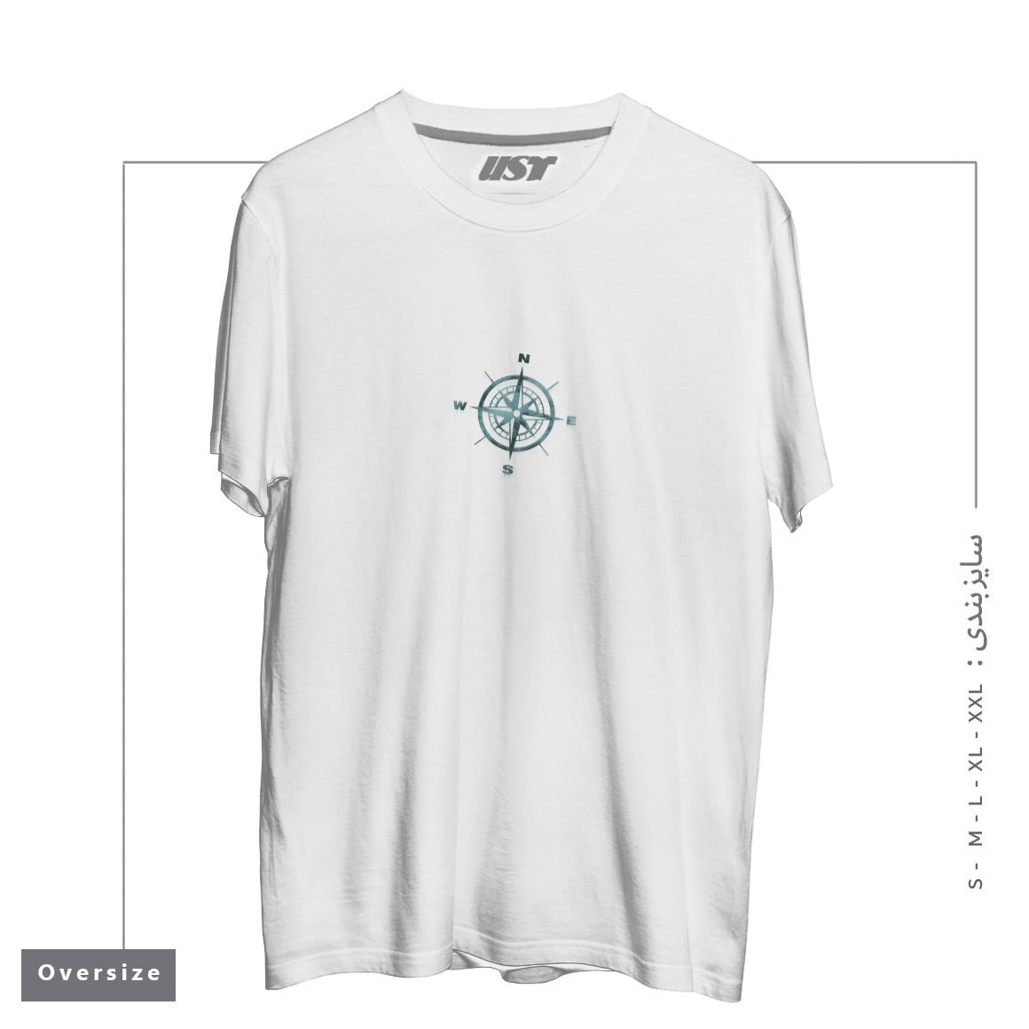 تیشرت اورسایز طرح TRUE NORTH