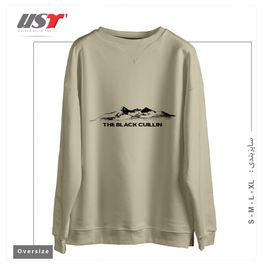 سوییشرت اورسایز طرح THE BLACK CUILLIN - ISLE OF SKYE