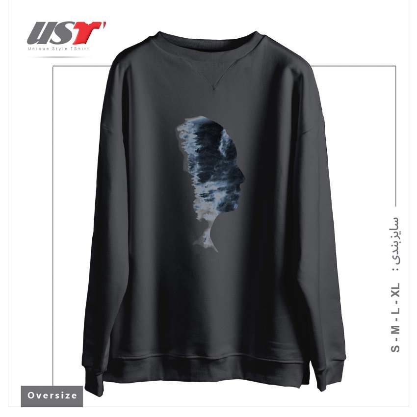 سوییشرت اورسایز طرح OUTDOOR PROFILE