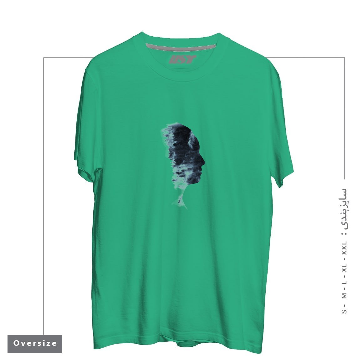 تیشرت اورسایز طرح OUTDOOR PROFILE