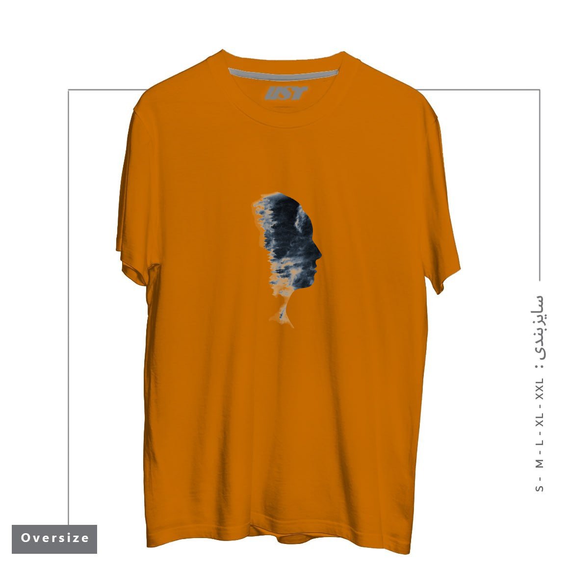 طرح OUTDOOR PROFILE تیشرت اورسایزرنگ پرتغالی