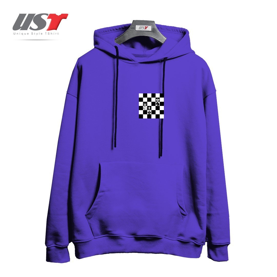 طرح CHESS NOT DEAD! هودی اورسایزرنگ بنفش