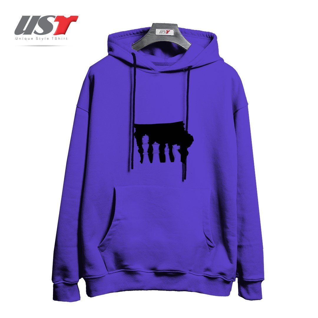 طرح IOWA CHESS هودی اورسایزرنگ بنفش